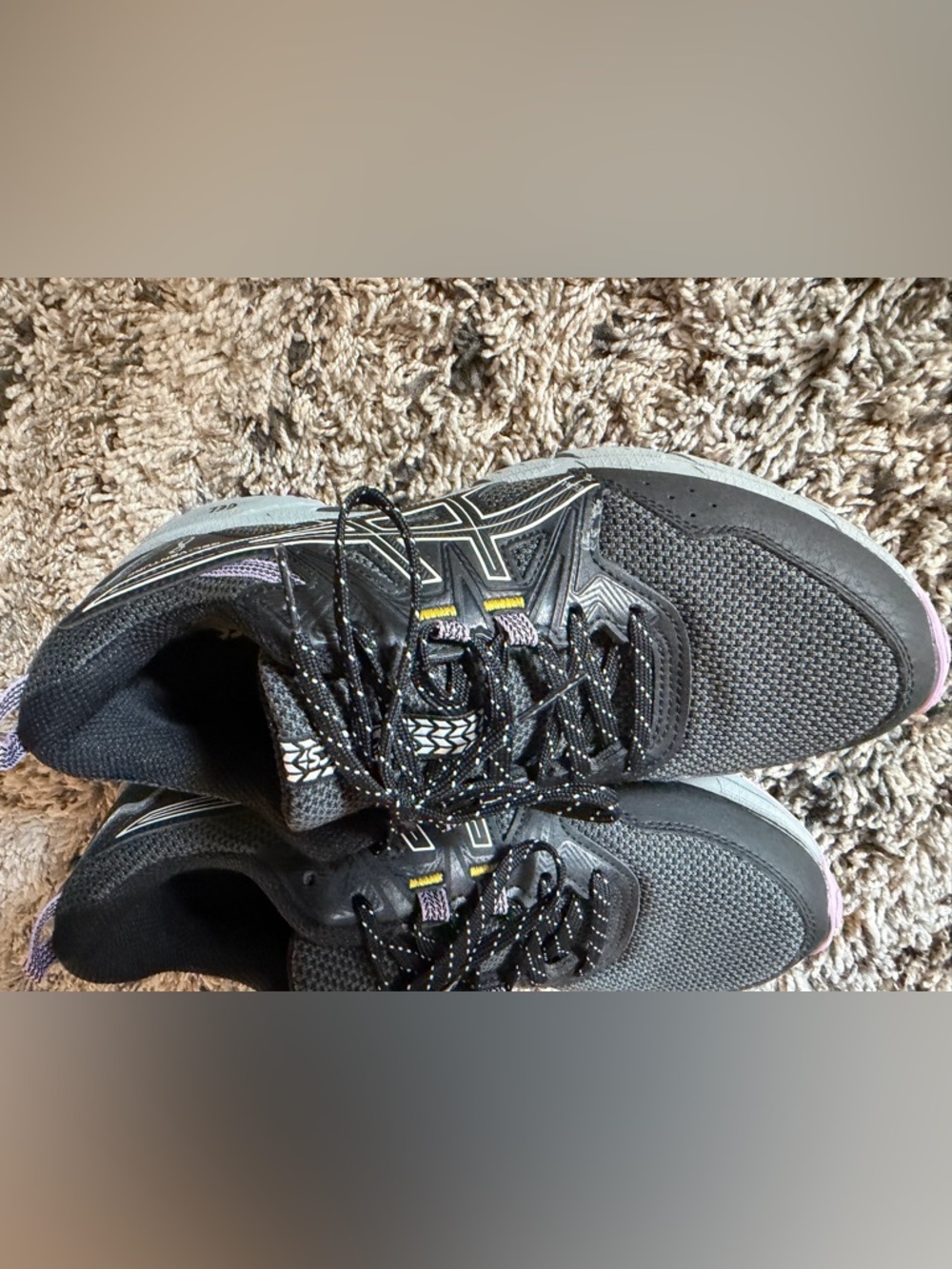 Asics Gel Venture 8 Black Running Sneakers - Picture 3 of 7